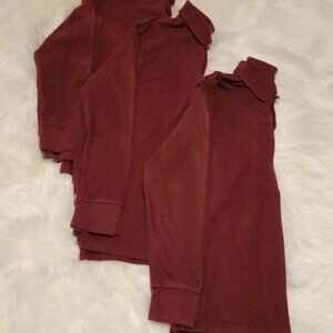 (3 Pack) The Children's Place Boys Long Sleeve Pique Polo, Redwood, Size XL/14